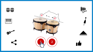 Bongo Cat Musical Instruments Ekran Görüntüsü 1