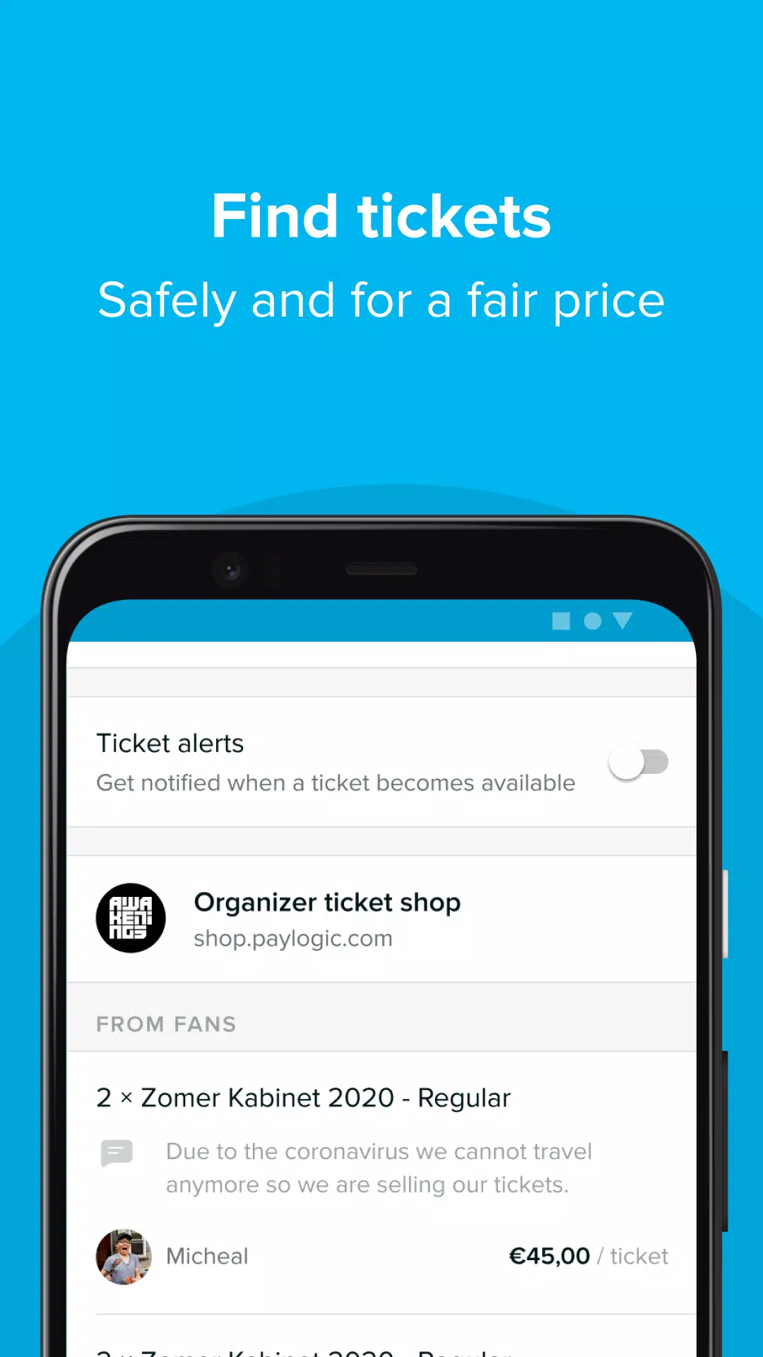 TicketSwap - Buy, Sell Tickets Screenshot 2