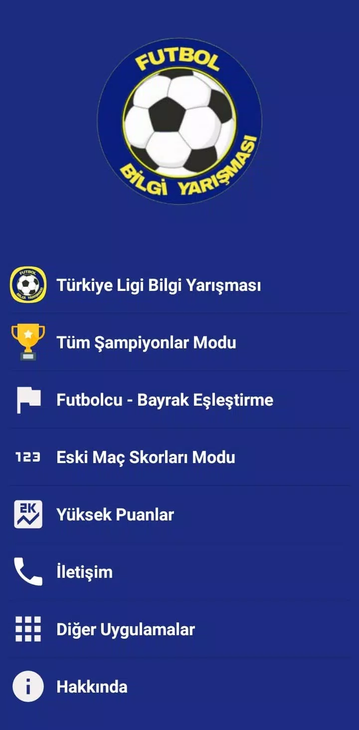 Türkiye Süper Ligi Bilgi Oyunu Screenshot 0