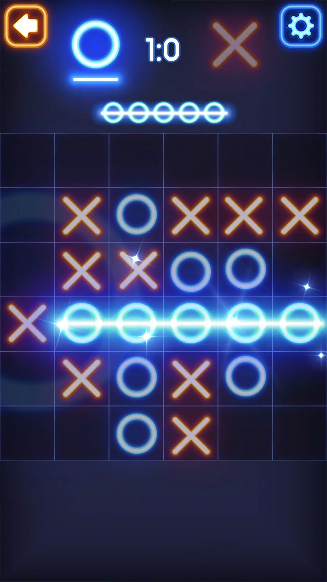 Tic Tac Toe Glow Zrzut ekranu 3