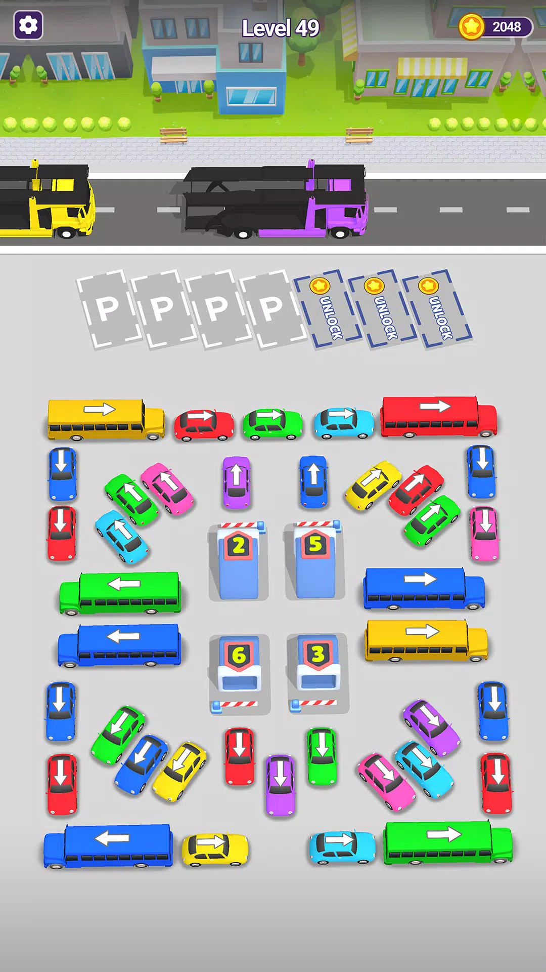 Schermata Mini Car Jam: Parking Puzzle 0