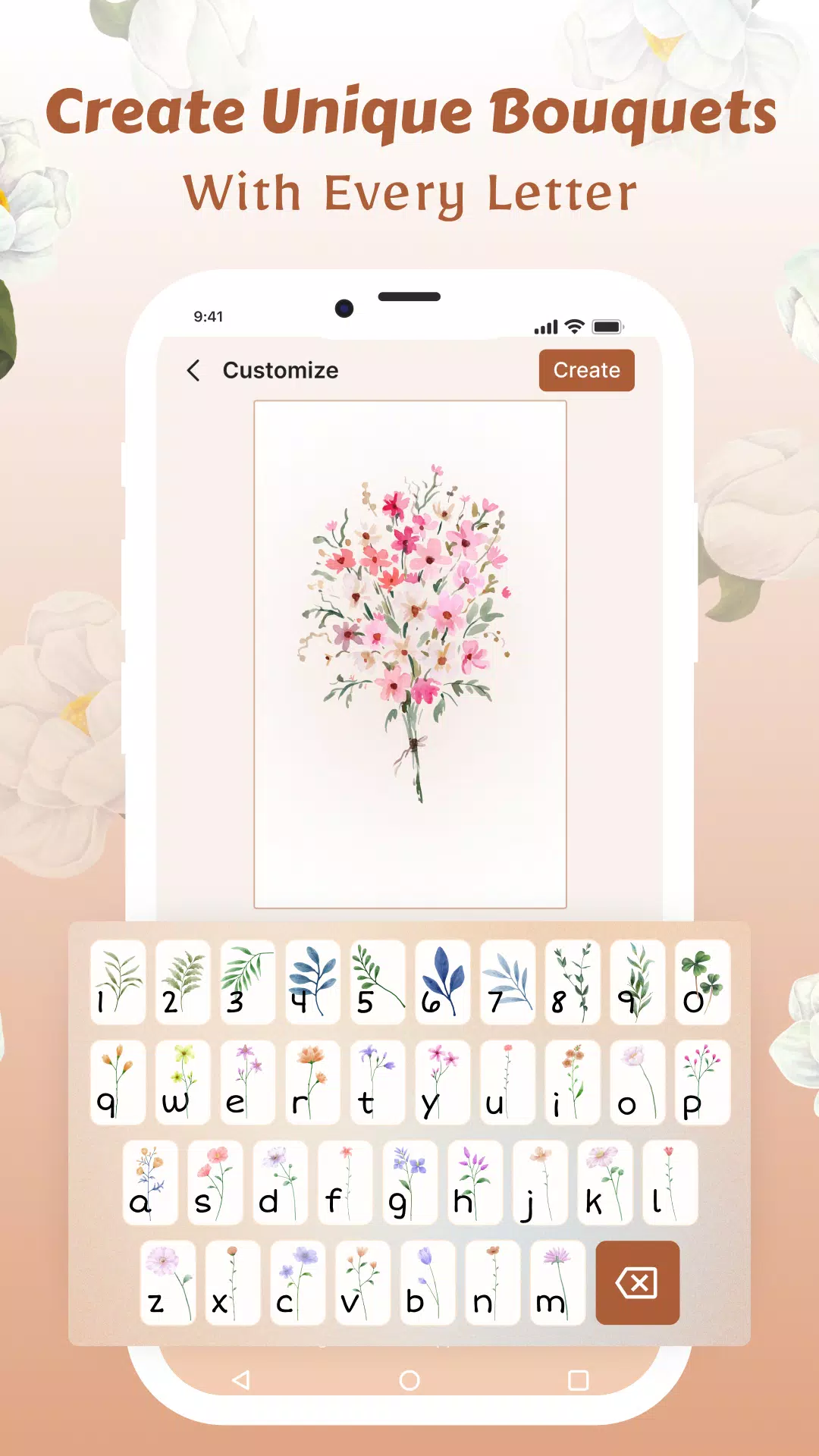 Flower Language Wallpaper DIY ภาพหน้าจอ 0