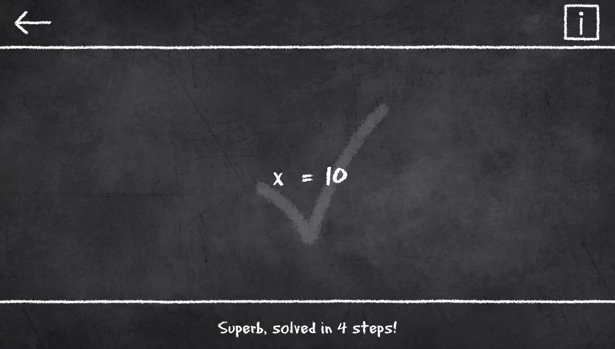 x=1: Learn to solve equations Capture d'écran 0