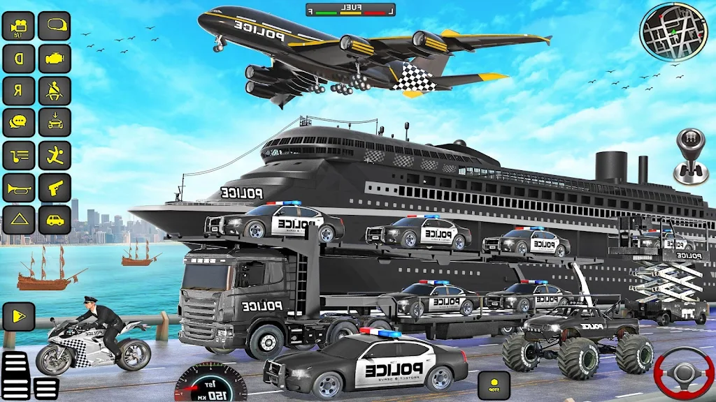 Police Truck Transport Game Zrzut ekranu 0