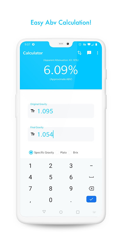 Simple ABV Calculator Capture d'écran 0