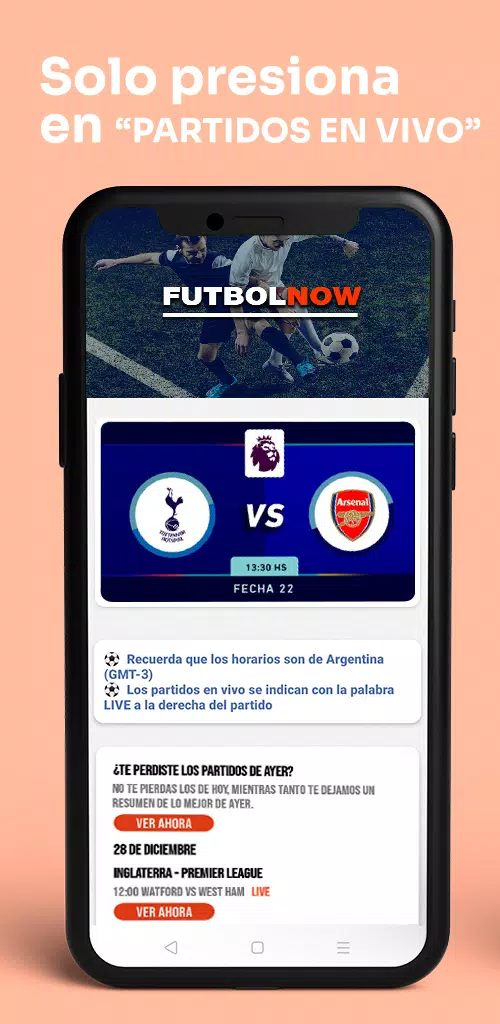 Futbol Now Скриншот 3