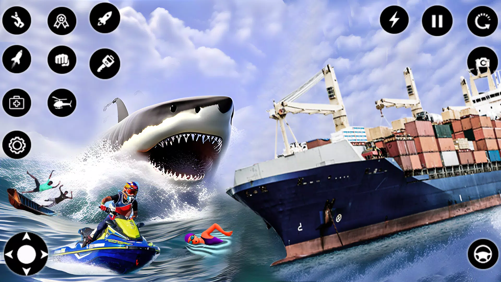 Shark Attack Games Offline應用截圖第1張