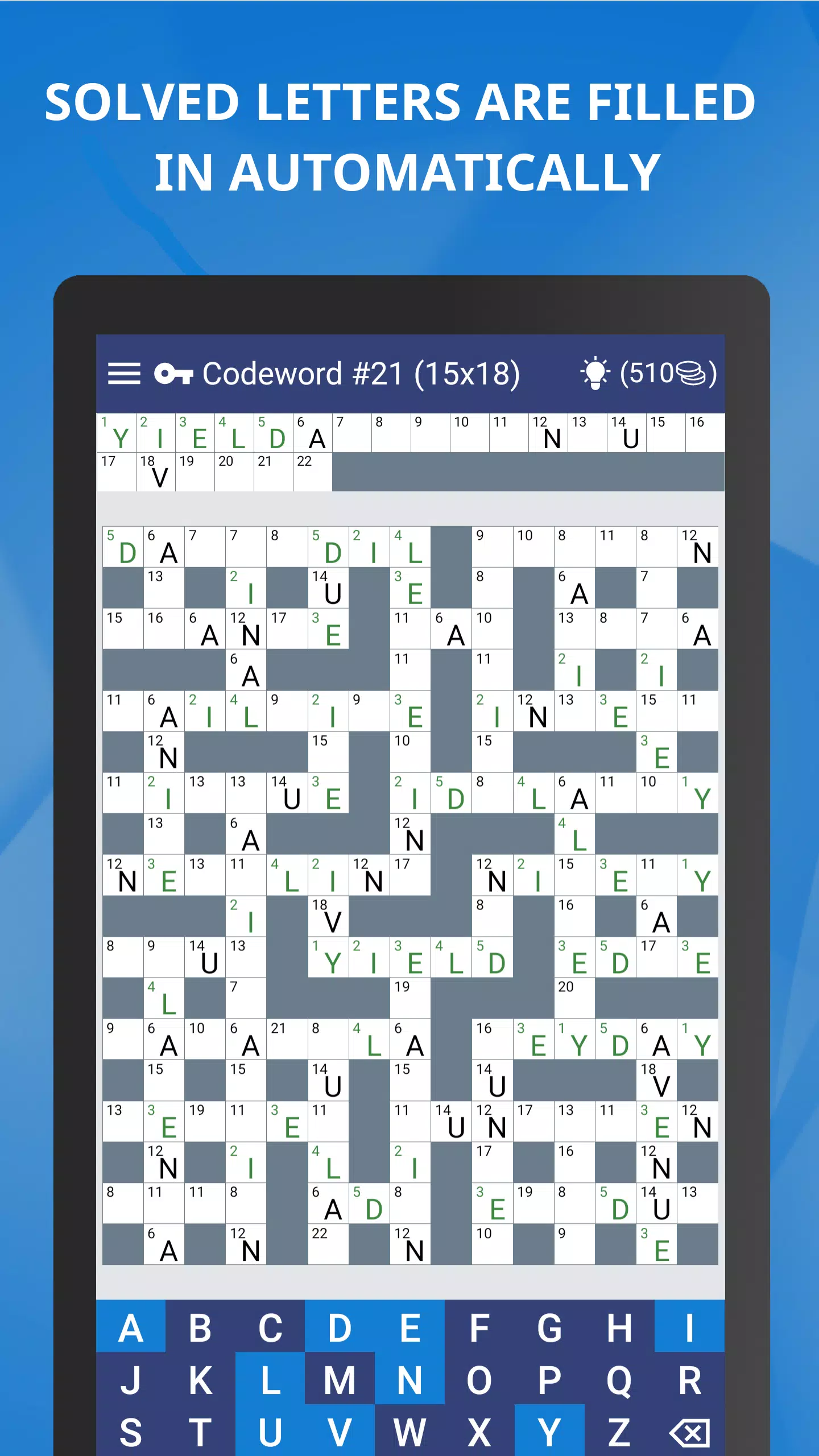 Keywords — Codeword Puzzle Tangkapan skrin 3