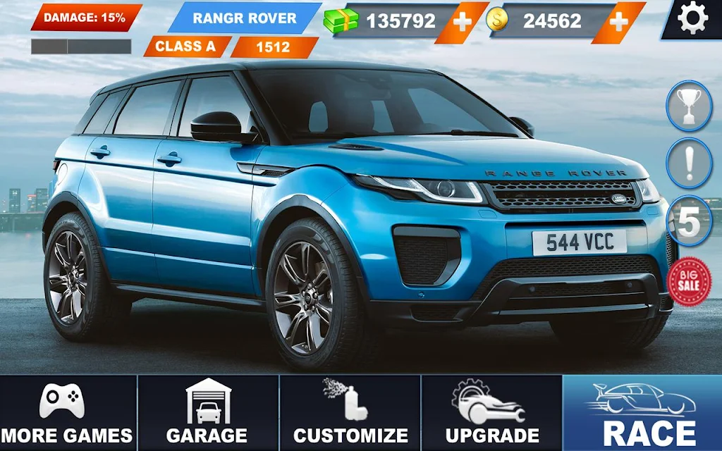 Range Rover City Driving: lx crazy car stunts Ảnh chụp màn hình 0