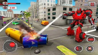 fire truck flying robot rescue 스크린샷 0