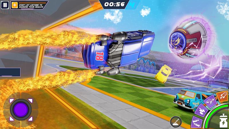 Rocket Car: Car Ball Games Screenshot 2