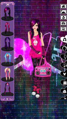 Emo dress up game Скриншот 1