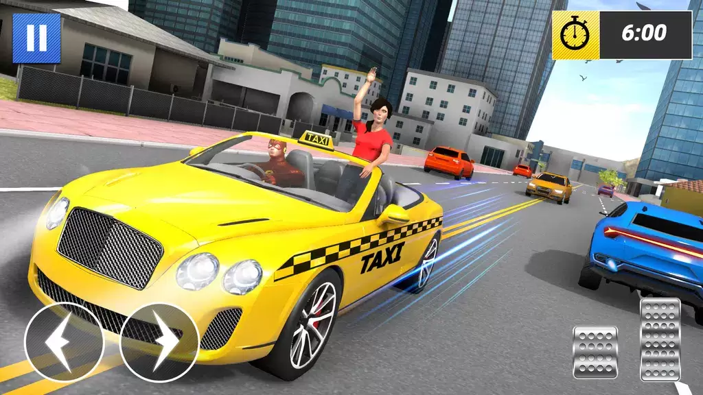 Superhero Car Games Taxi Games Captura de tela 1