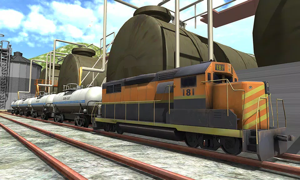 Oil Tanker Train Driving Sim Captura de tela 0