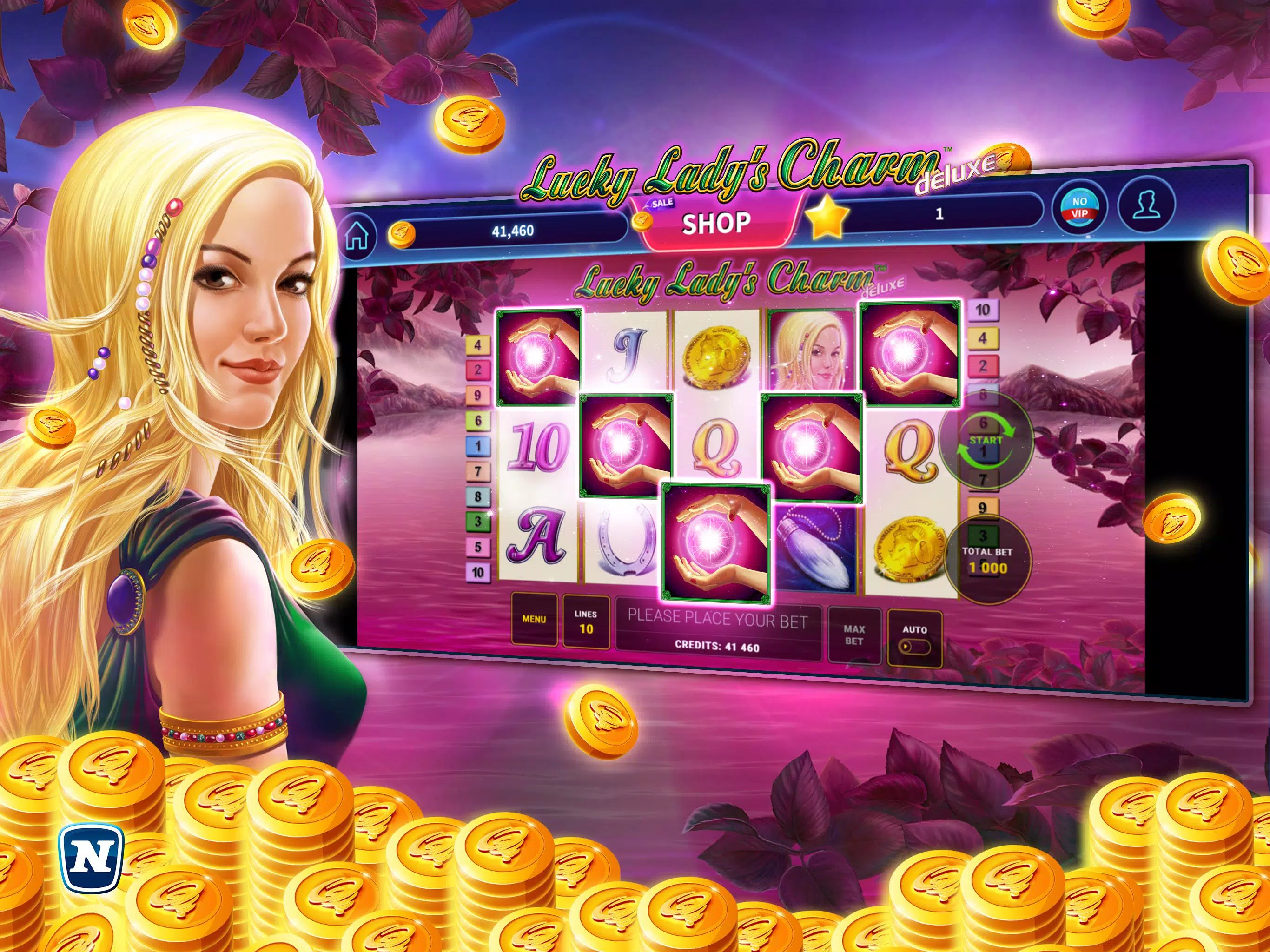 Lucky Lady’s Charm Deluxe Slot Screenshot 3