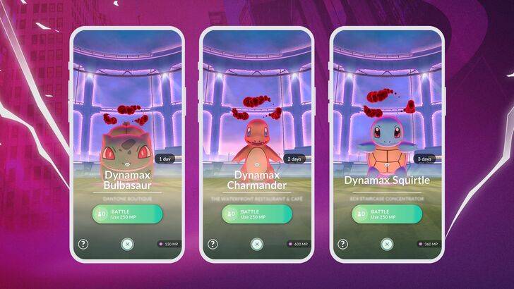 Pokemon Go Articuno, Zapdos и Moltres Dynamax Forms будут доступны по одной неделе за раз