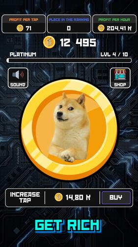 Crypto Clicker Doge Coin Idle Tangkapan skrin 3