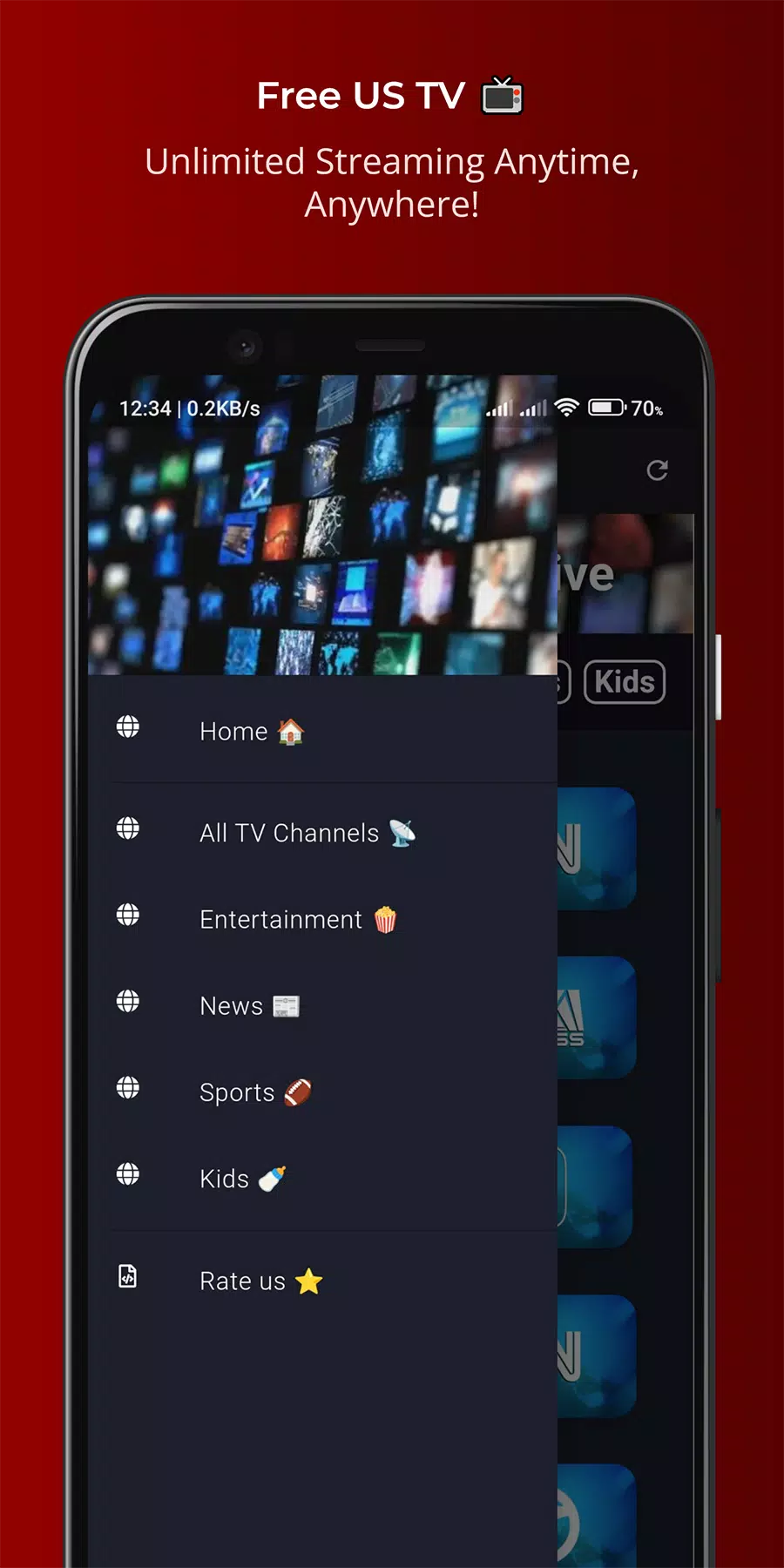 TheTVApp USA Live Ekran Görüntüsü 2