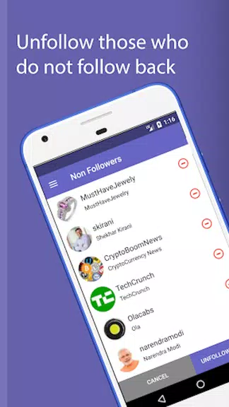 Unfollow For Twitter應用截圖第1張