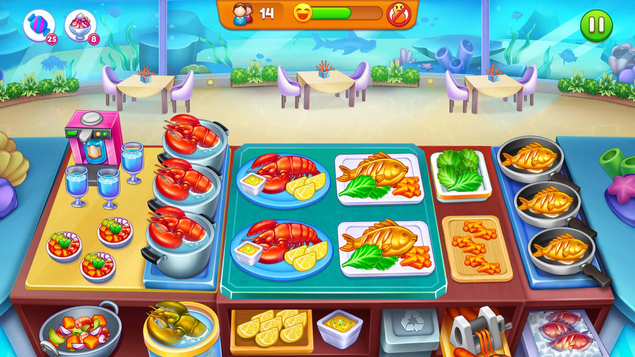 Cooking Restaurant Food Games Captura de tela 3