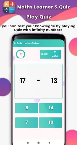 Learn Math : mental arithmetic Captura de tela 3