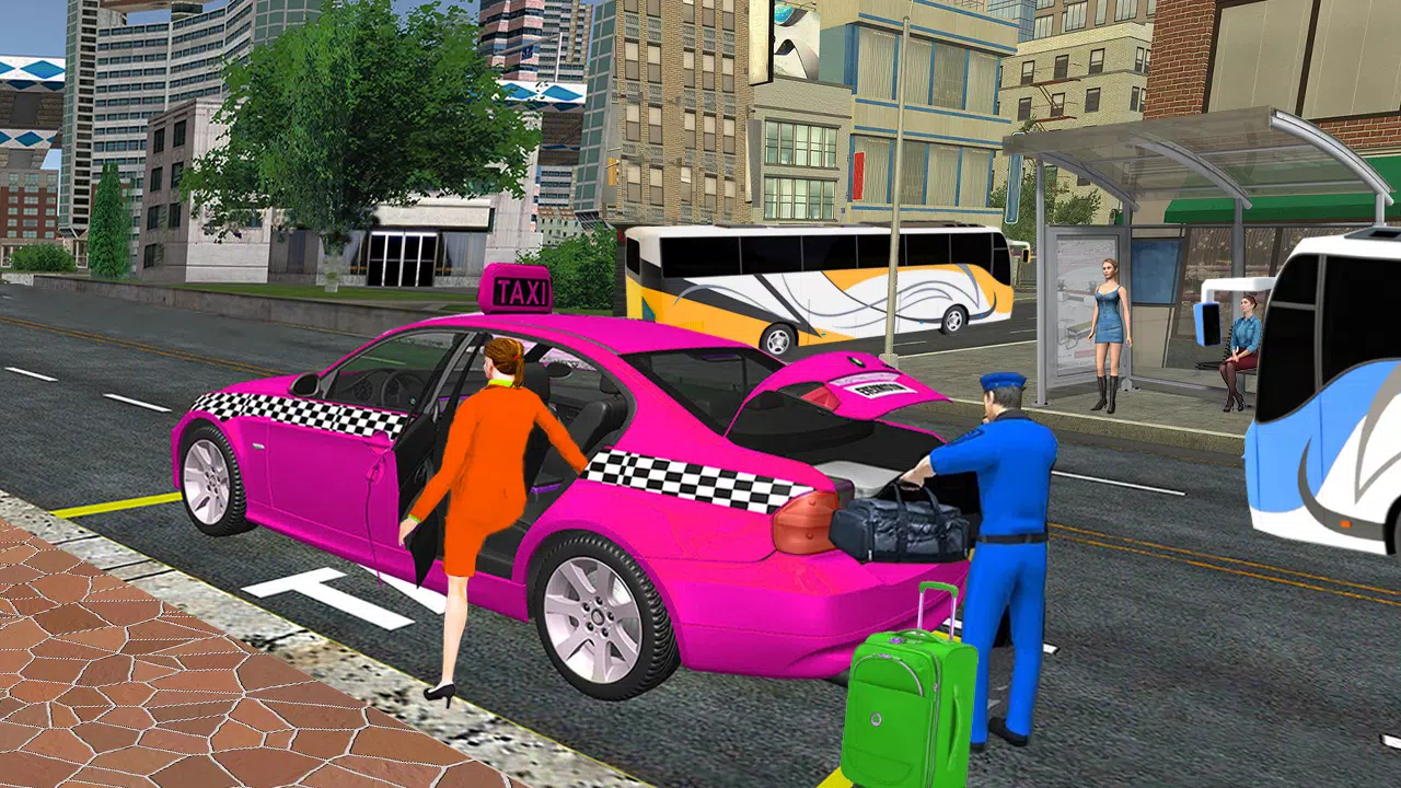 City Taxi Games-Taxi Car Games スクリーンショット 3