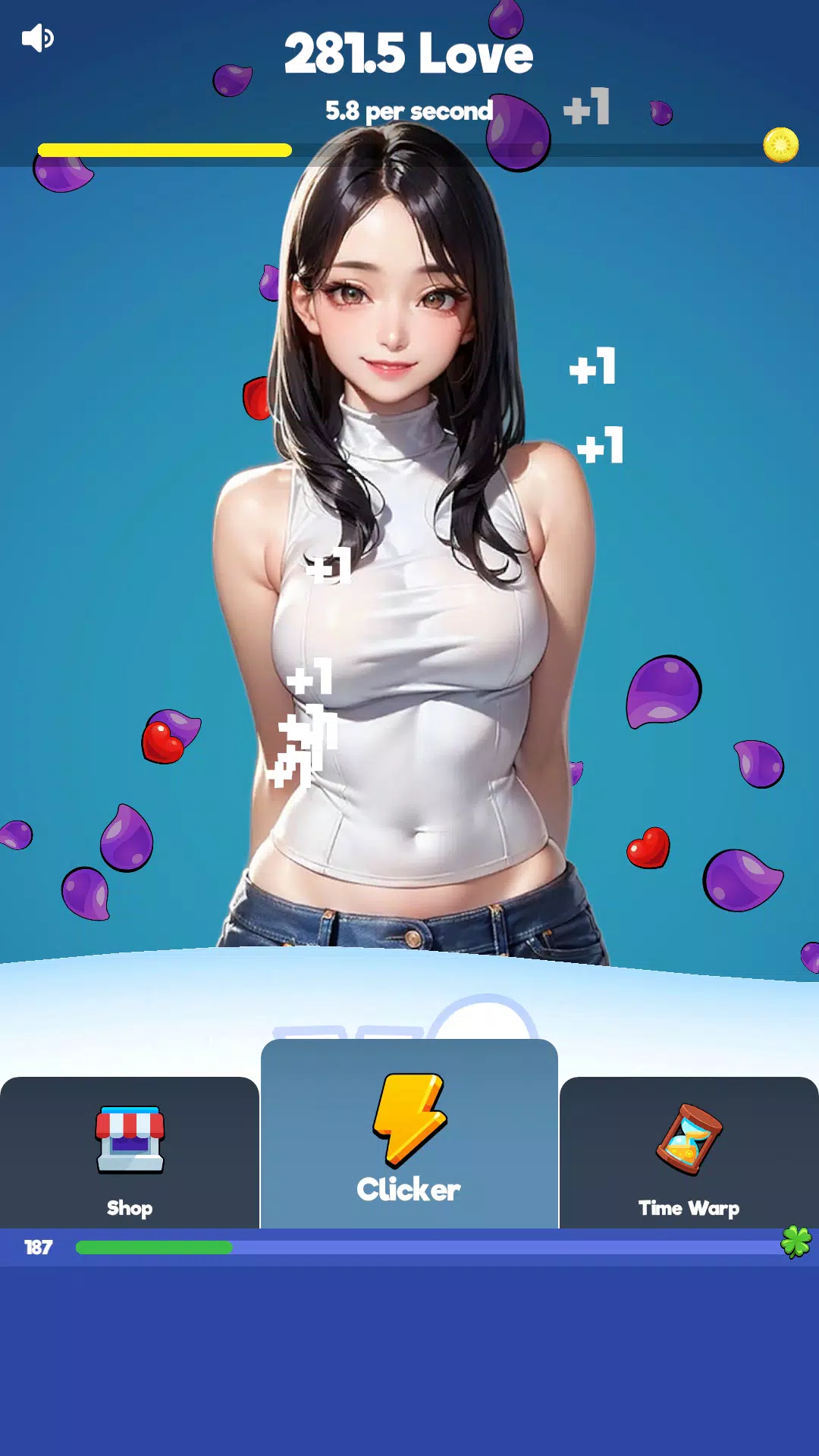 Sexy touch girls: idle clicker Tangkapan skrin 0