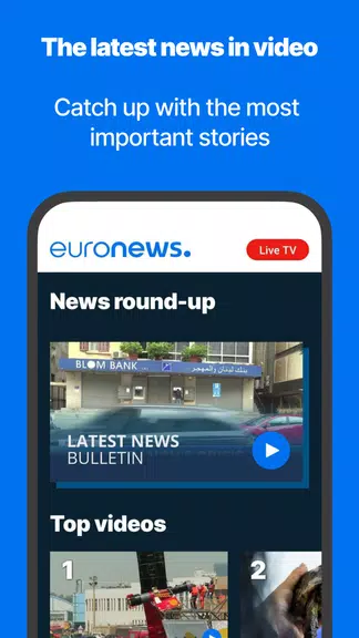 Euronews - Daily, live TV news Captura de pantalla 2