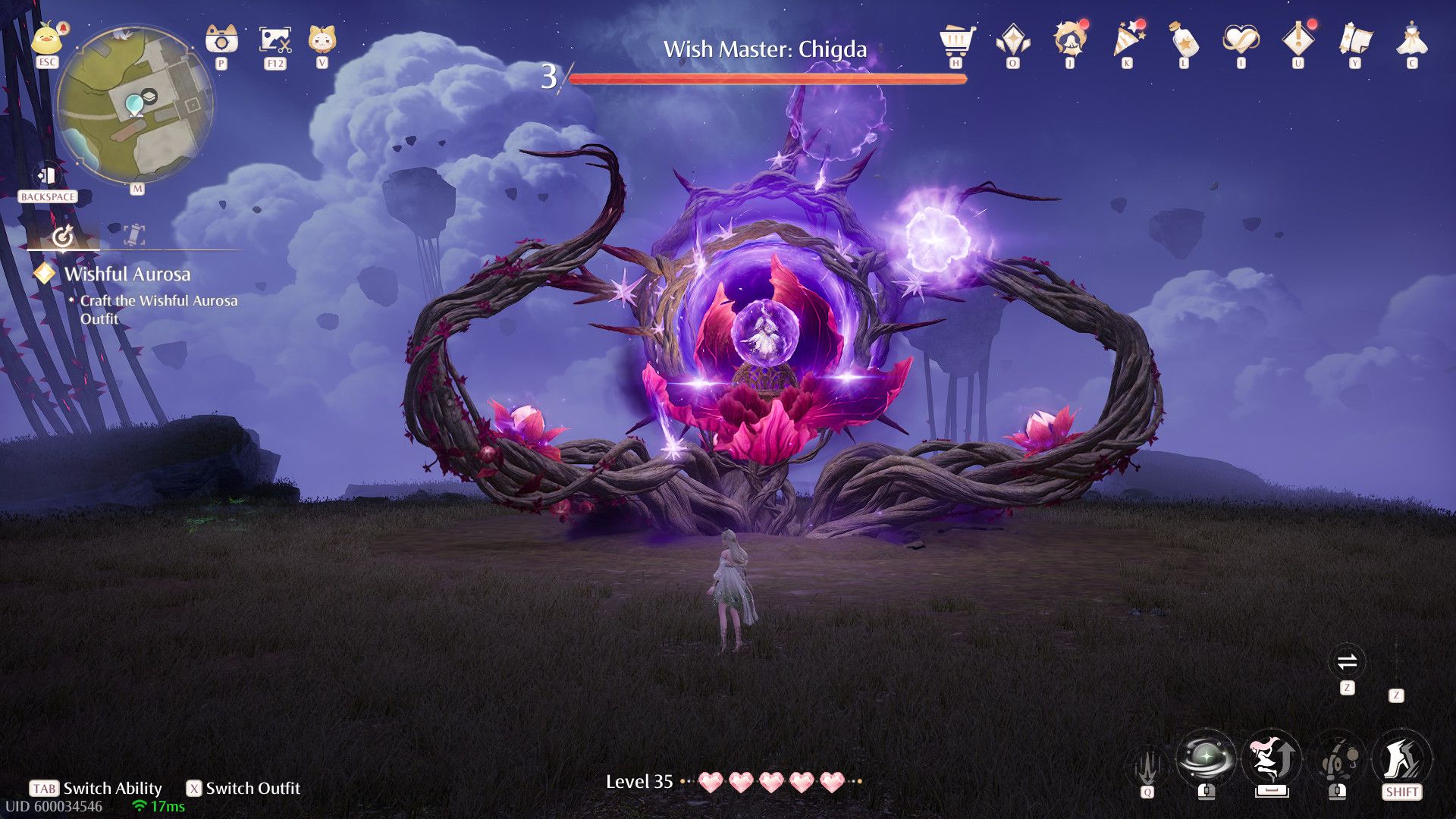 Image: Screenshot showing Heartfelt Thoughts reward