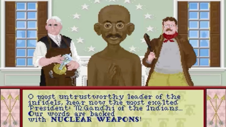 Civ 7 Won't Have Gandhi to Go Nuclear, But Did He Ever?