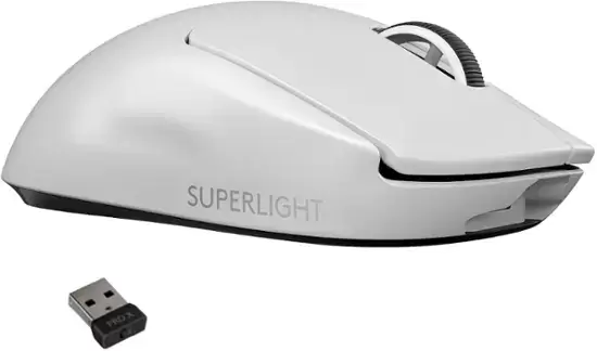 Logitech - PRO X SUPERLIGHT Lightweight Wireless Optical Gaming Mouse with HERO 25K Sensor