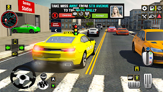 US Taxi Car Driving Games スクリーンショット 0