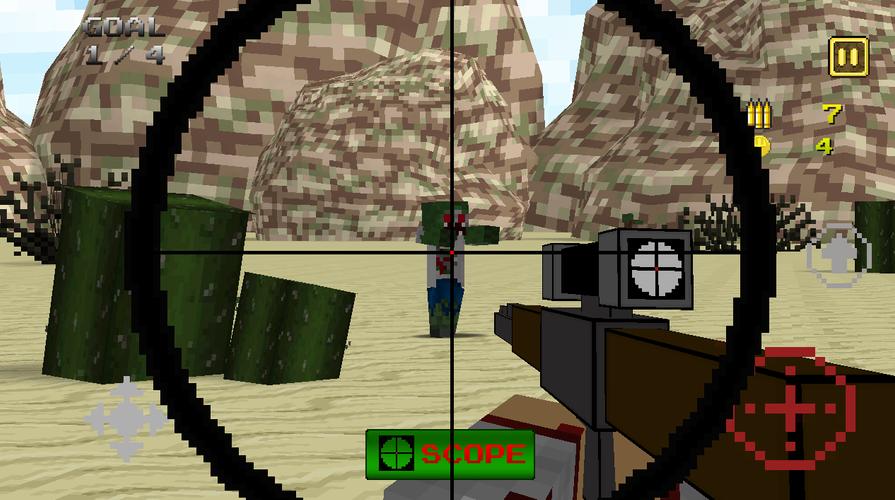 Pixel Sniper 3D Captura de tela 2
