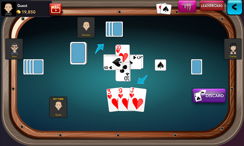 Offline Crazy Eights - Free Card Game Schermafbeelding 3
