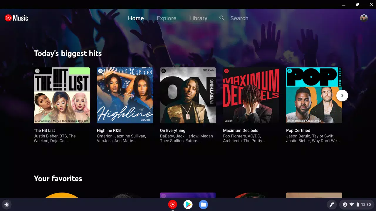 YouTube Music for Chromebook Ảnh chụp màn hình 0