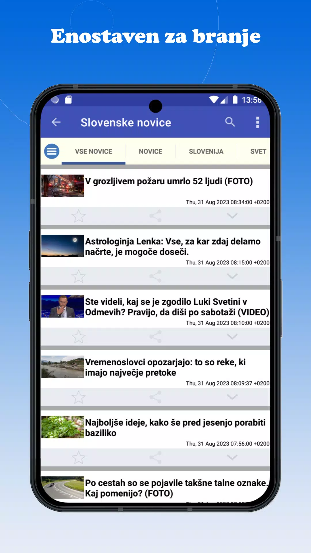 Slovenija Novice Screenshot 2