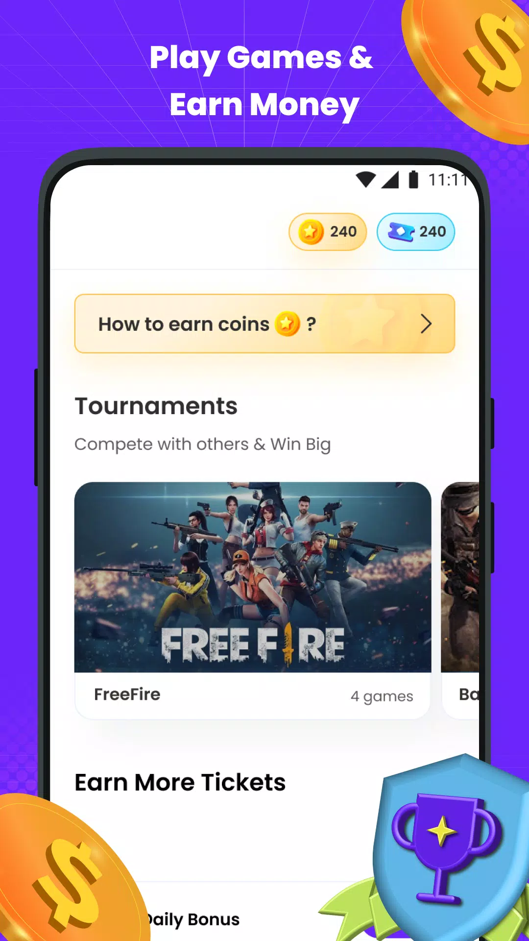 mGamer – Earn Money, Gift Card Screenshot 2