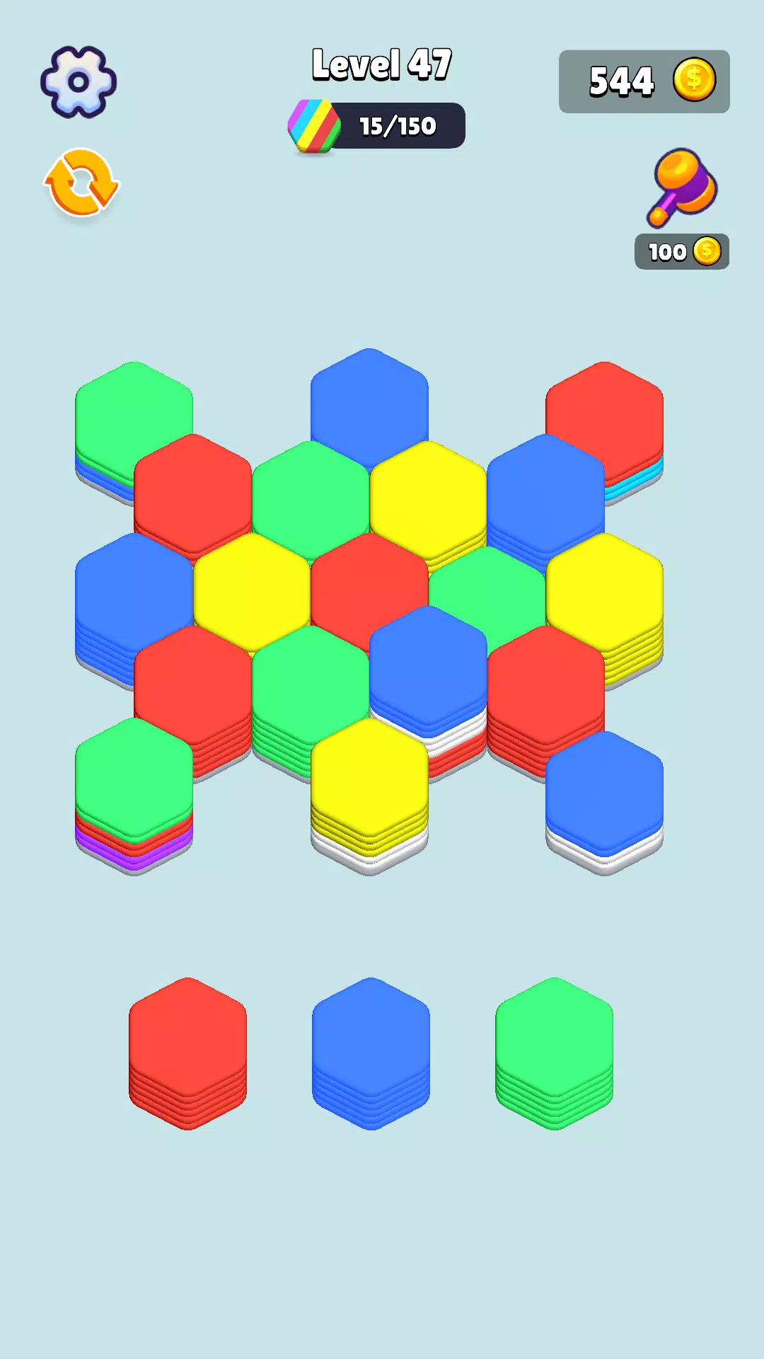 Stack Hexa Sort: Puzzle Match 스크린샷 0