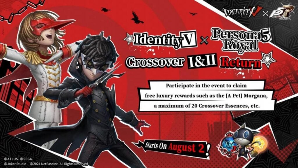 Phantom Thieves retorna para persona 5 x identidade v crossover!