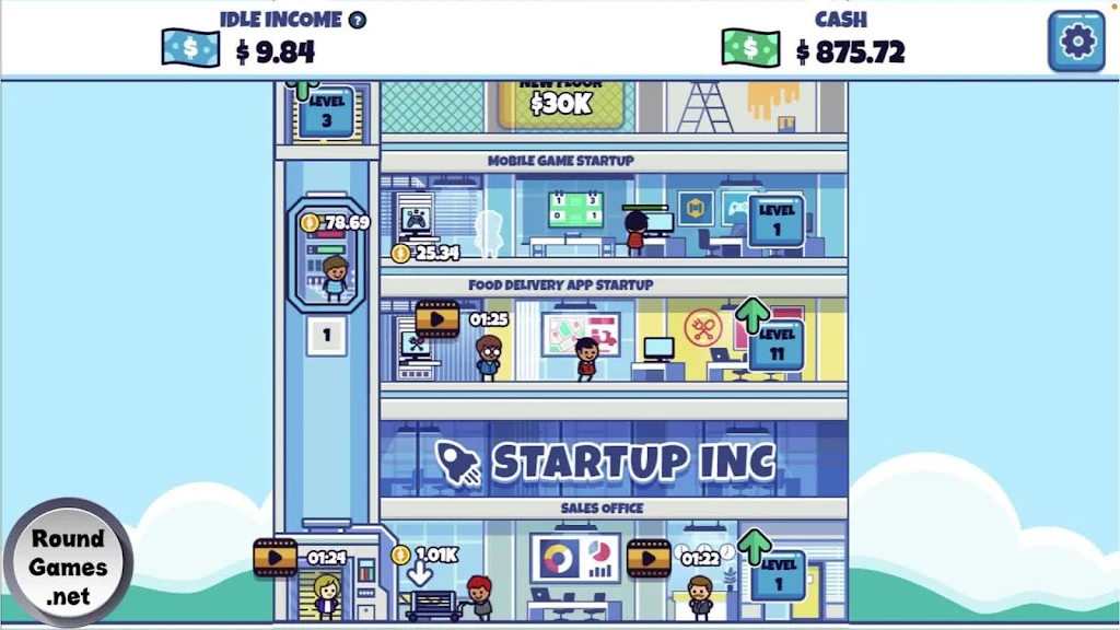 Idle Startup Tycoon Schermafbeelding 3
