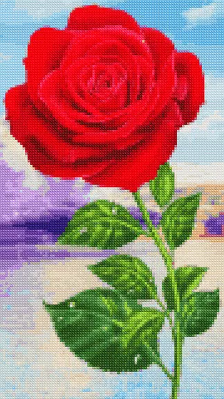 Cross stitch pixel art game Schermafbeelding 2