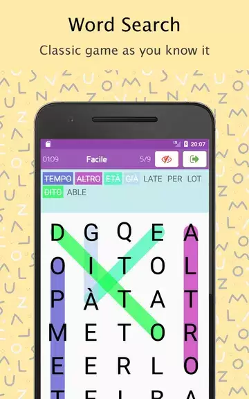 Word Search Italian dictionary スクリーンショット 0