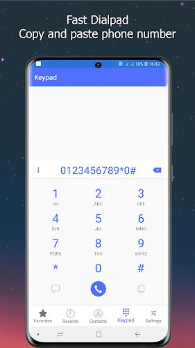 Phone Dialer - Contacts and Ca Captura de tela 3