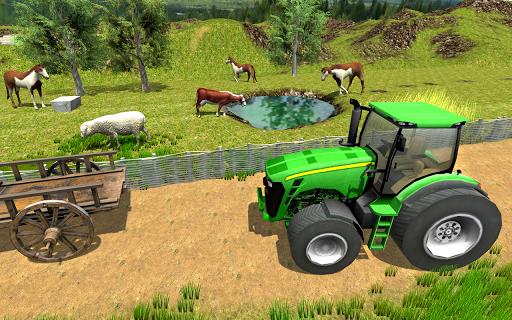 Village Tractor Simulator Game ဖန်သားပြင်ဓာတ်ပုံ 1