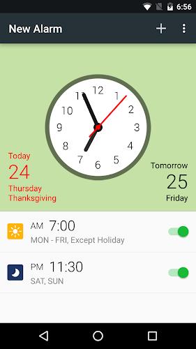 Alarm: Clock with Holidays应用截图第0张