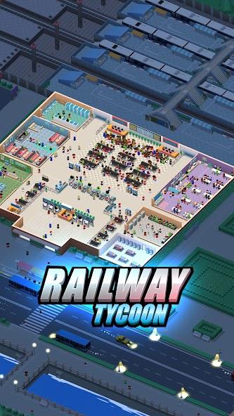 Railway Tycoon - Idle Game Mod 스크린샷 0