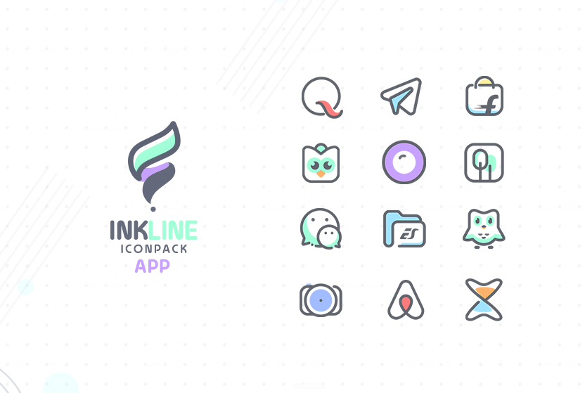 InkLine Icon Pack Mod应用截图第2张