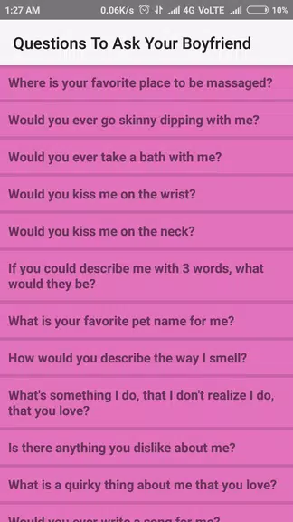 Schermata Questions To Ask Your Boyfrien 2