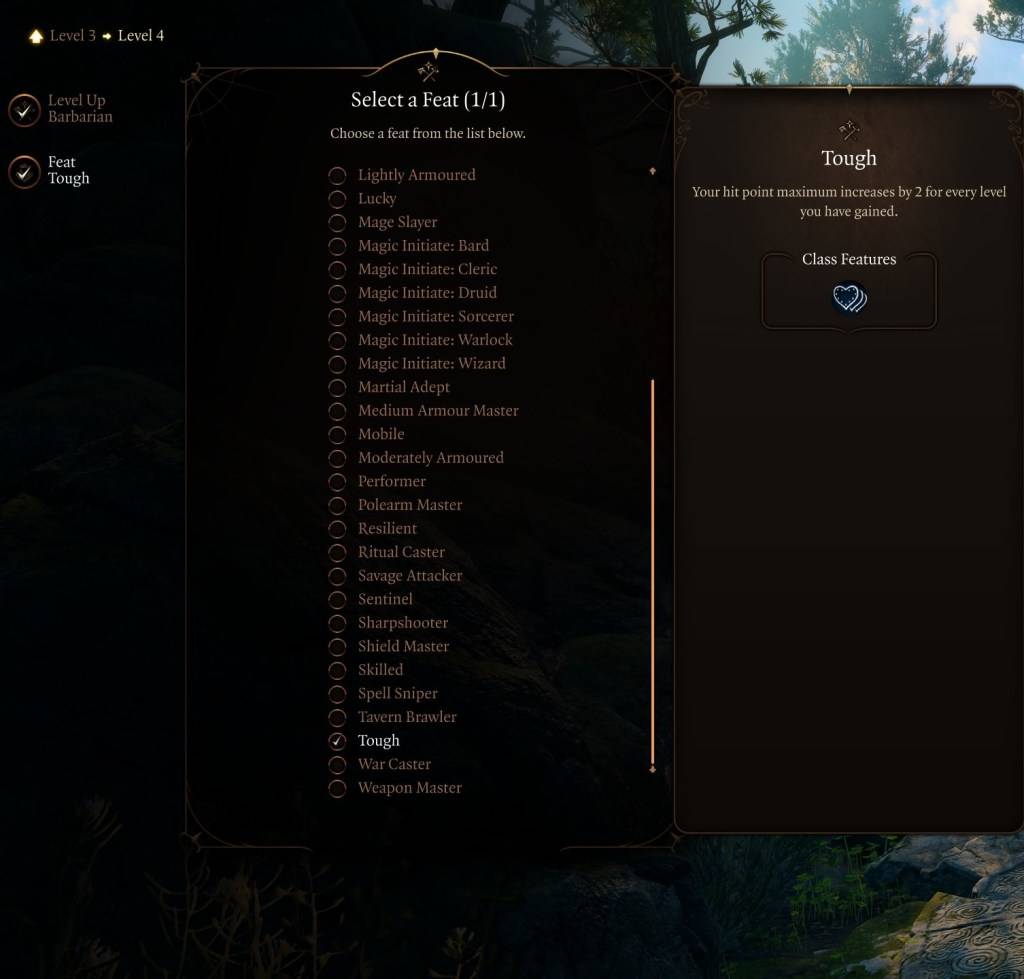 Obraz pokazujący trudny wyczyn w Baldur's Gate 3 (BG3), jako część artykułu o najlepszych wyczynach do wyboru dla klasy.