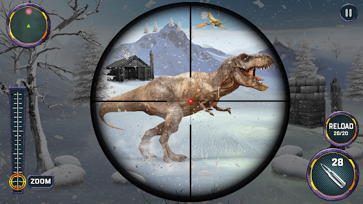 Dino Hunter Sniper 3d: Dinosaur Free FPS Shooting 스크린샷 0